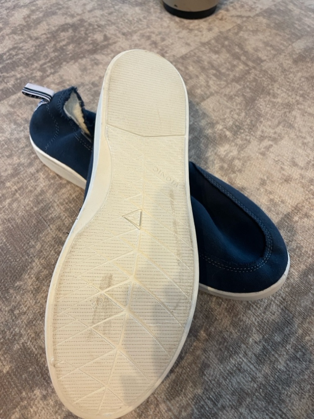 Vionic Navy Canvas Slip-On Loafers - Picture 4 of 4